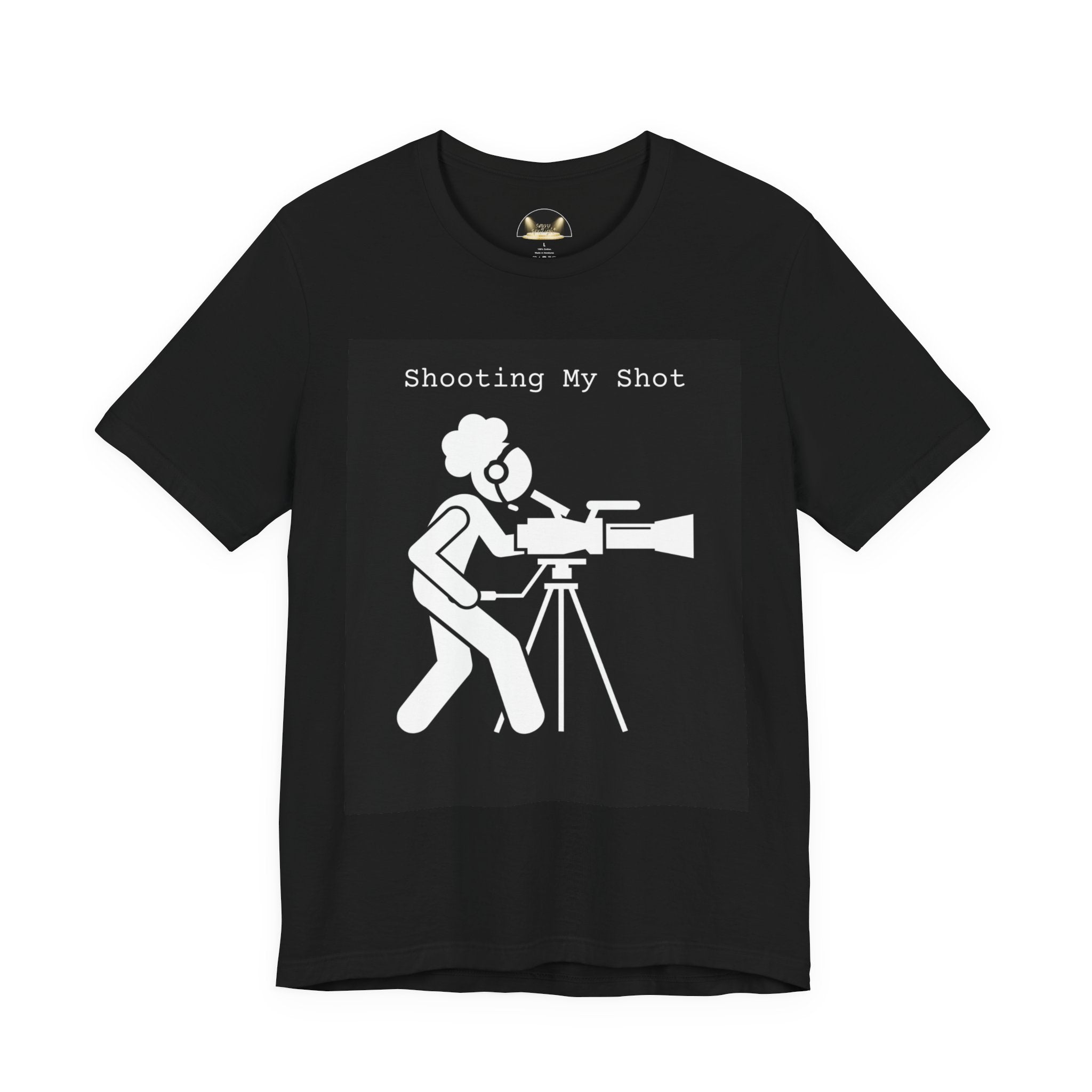Shoot My Shot Camera Department Afropuff Film Crew Tee
