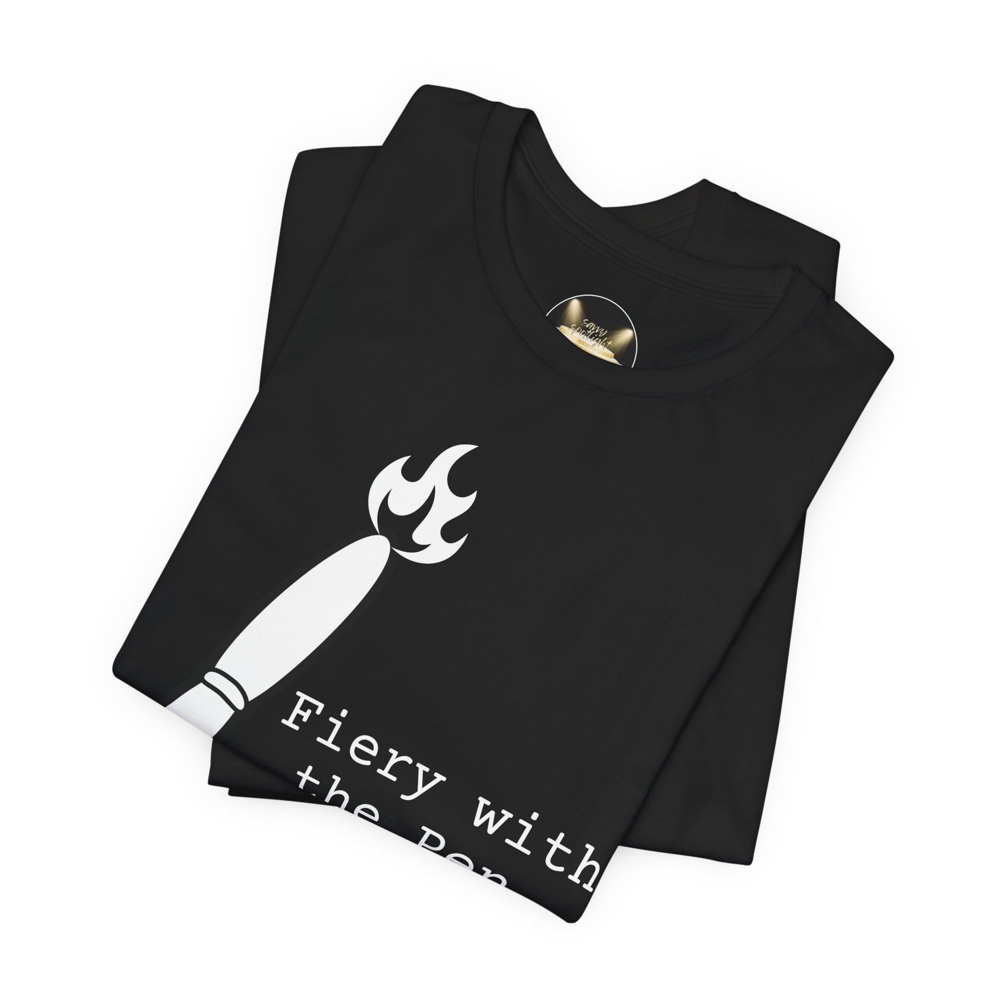 Fiery with the Pen Writer Film Crew Tee